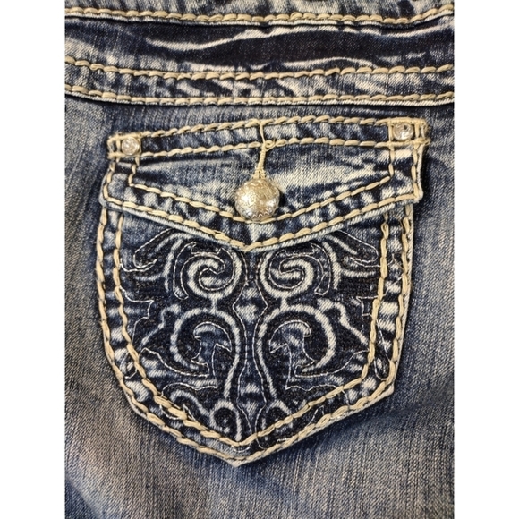 Suko Jeans blingy with thick contrast stitching - Picture 7 of 12